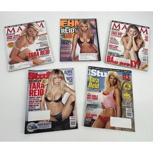 Tara Reid Magazine Lot Maxim FHM Stuff Y2K 2000s Model Covers 5